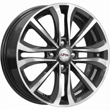 Диск R16 4x100 6J ET45 D56,6 iFree Панган (КС938-01) Блэк Джек