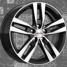 Диск R16 5x112 6,5J ET38 D66,6 К&К Rassvet (КС868) Алмаз-черный SK