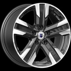 Диск R16 5x105 7J ET38 D56,6 K&K Висмут (КС1009) алмаз чёрный