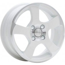Диск R15 4x98 6J ET38 D58,6 Скад Аллигатор алмаз-белый