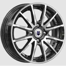 Диск R14 4x100 5,5J ET38 D67,1 K&K Квант (КС960) алмаз чёрный Диск R14 4x100 5,5J ET38 D67,1 K&K Квант (КС960) алмаз чёрный