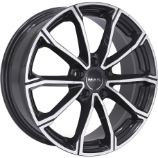 Диск R16 5x114,3 6,5J ET50 D66,1 MAK DaVinci Black Mirror