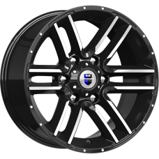 Диск R17 6x139,7 8J ET0 106,1 К&К Алгама Алмаз чёрный