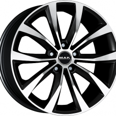 Диск R16 5x112 6,5J ET50 D57,1 MAK Wolf Black Mirror